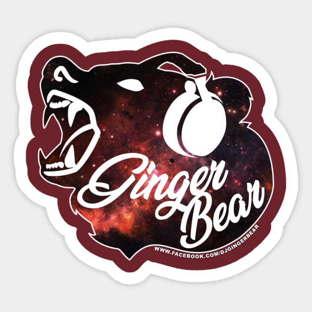 Dj GingerBear Sticker by GingerbearTease